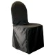 Satin Banquet Chair Cover Black
