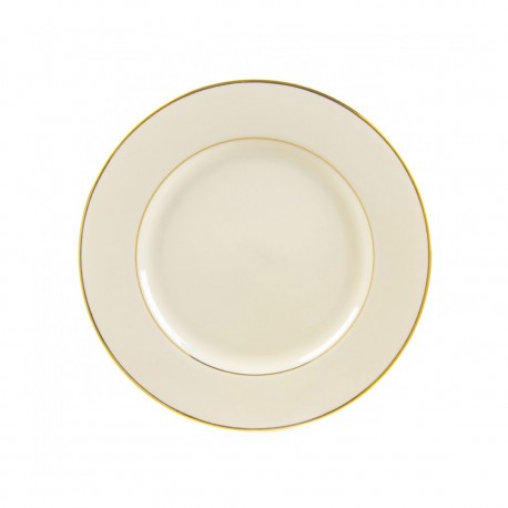 Ivory China with Gold Band  Salad/Dessert Plate 7 ½”